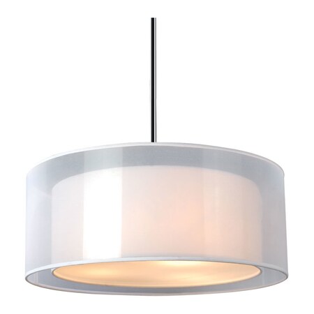 Bromi Phoenix 20 Inch White Pendant B5502